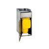 MEC-CONTENITORE RIFIUTI SVUOTAVASSOI IN ACCIAIO INOX SATINATO CON SPORTELLO BASCULANTE 120 L CM 60x5 - immagine 3
