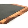 JUSTONE WOOD-PIATTO ARDESIA RETTANGOLARE CM.33X23 BASE LEGNO CKS-707A - immagine 4