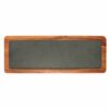 JUSTONE WOOD-PIATTO ARDESIA RETTANGOLARE CM.33X12 BASE LEGNO CKS-718